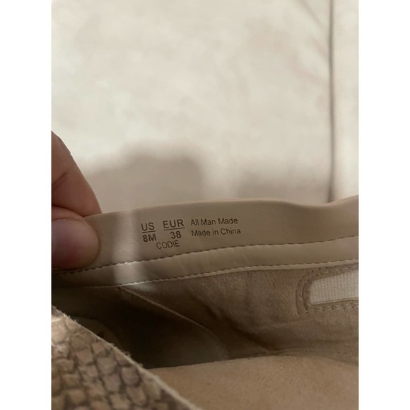 Sam Edelman - Codie Square Toe Bootie / Size 8 / Snake Skin - Picture 7 of 8